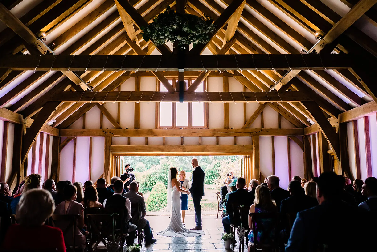 Brookfield Barn bride and groom getting married