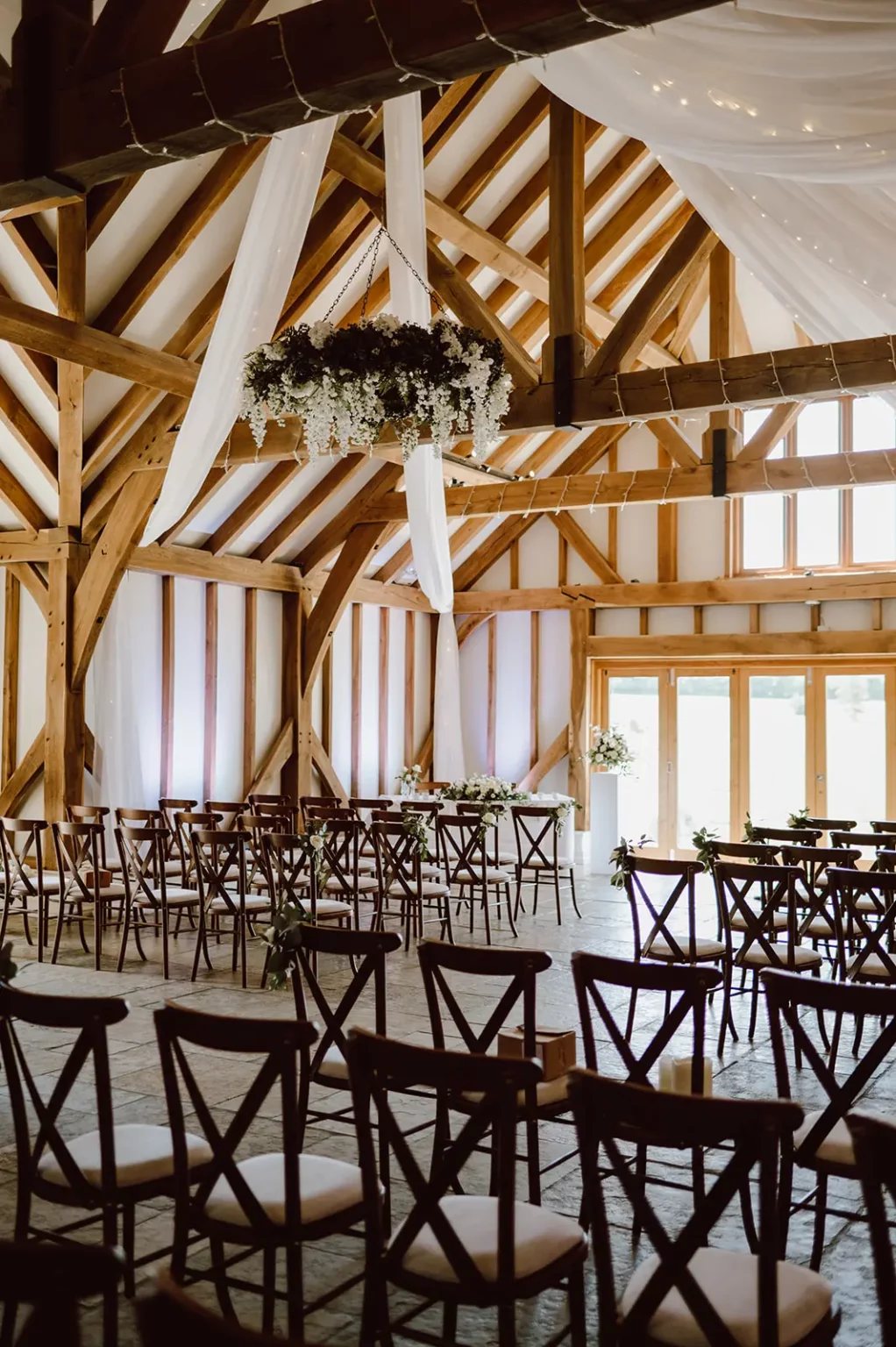 Brookfield Barn ceremony setup