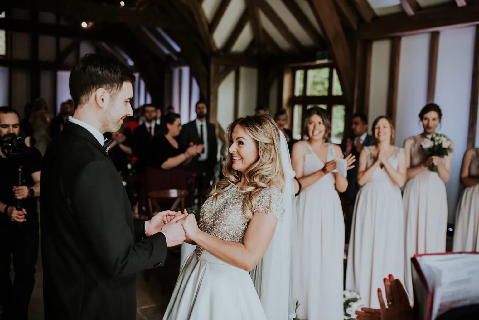 Brookfield Barn indoor wedding ceremony