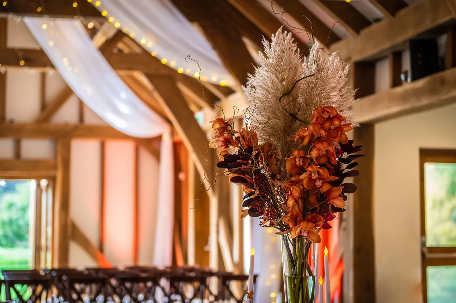 Brookfield Barn autumnal wedding flowers