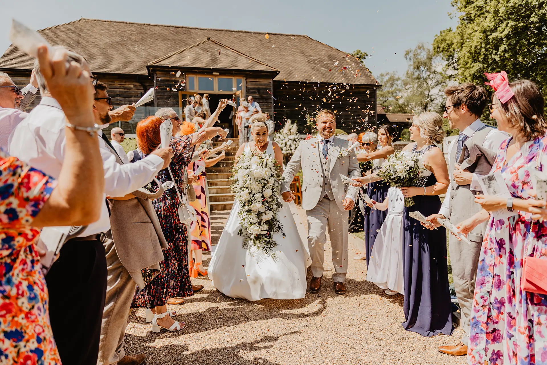 Brookfield Barn wedding ceremony giving notice