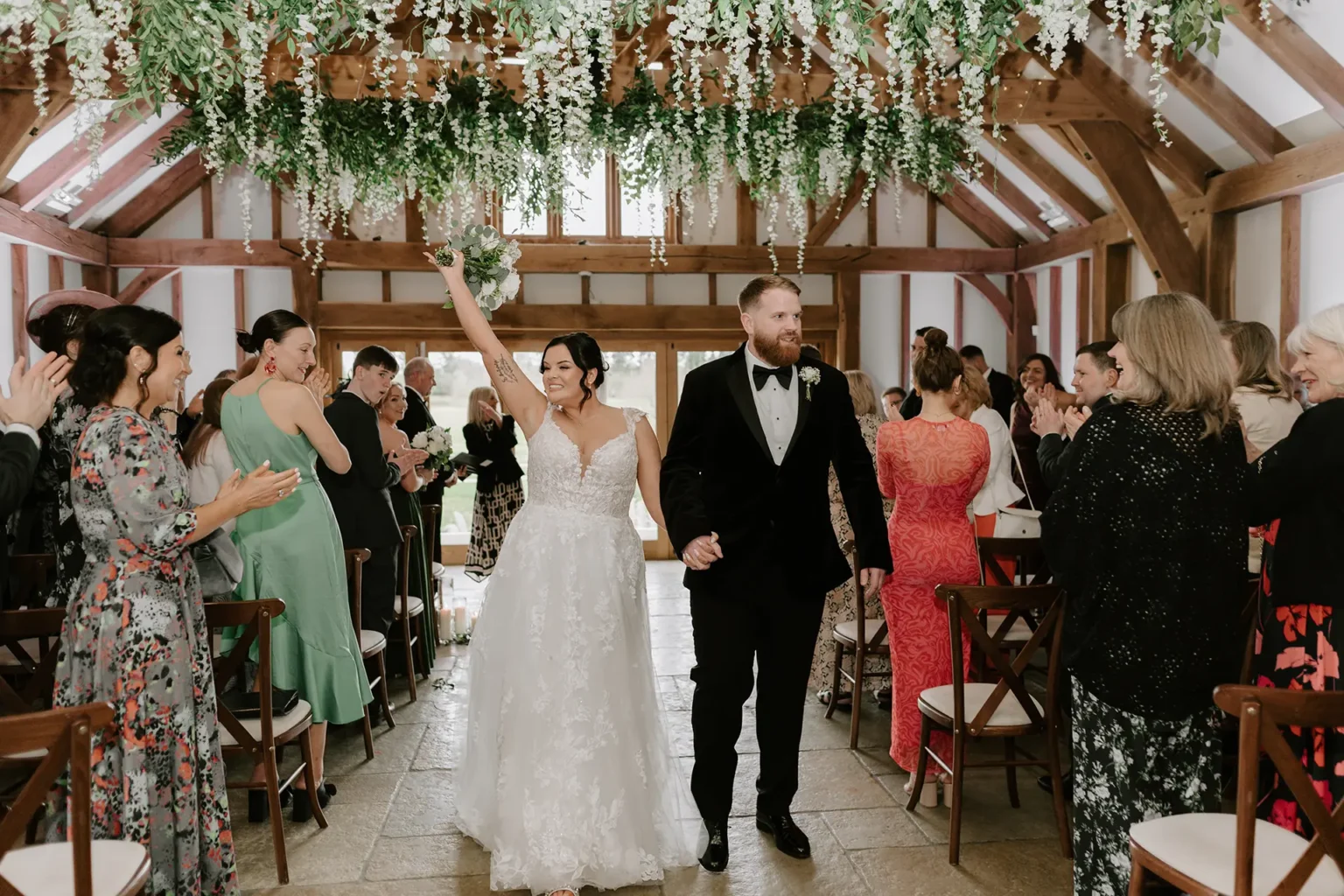 Brookfield Barn indoor wedding ceremony