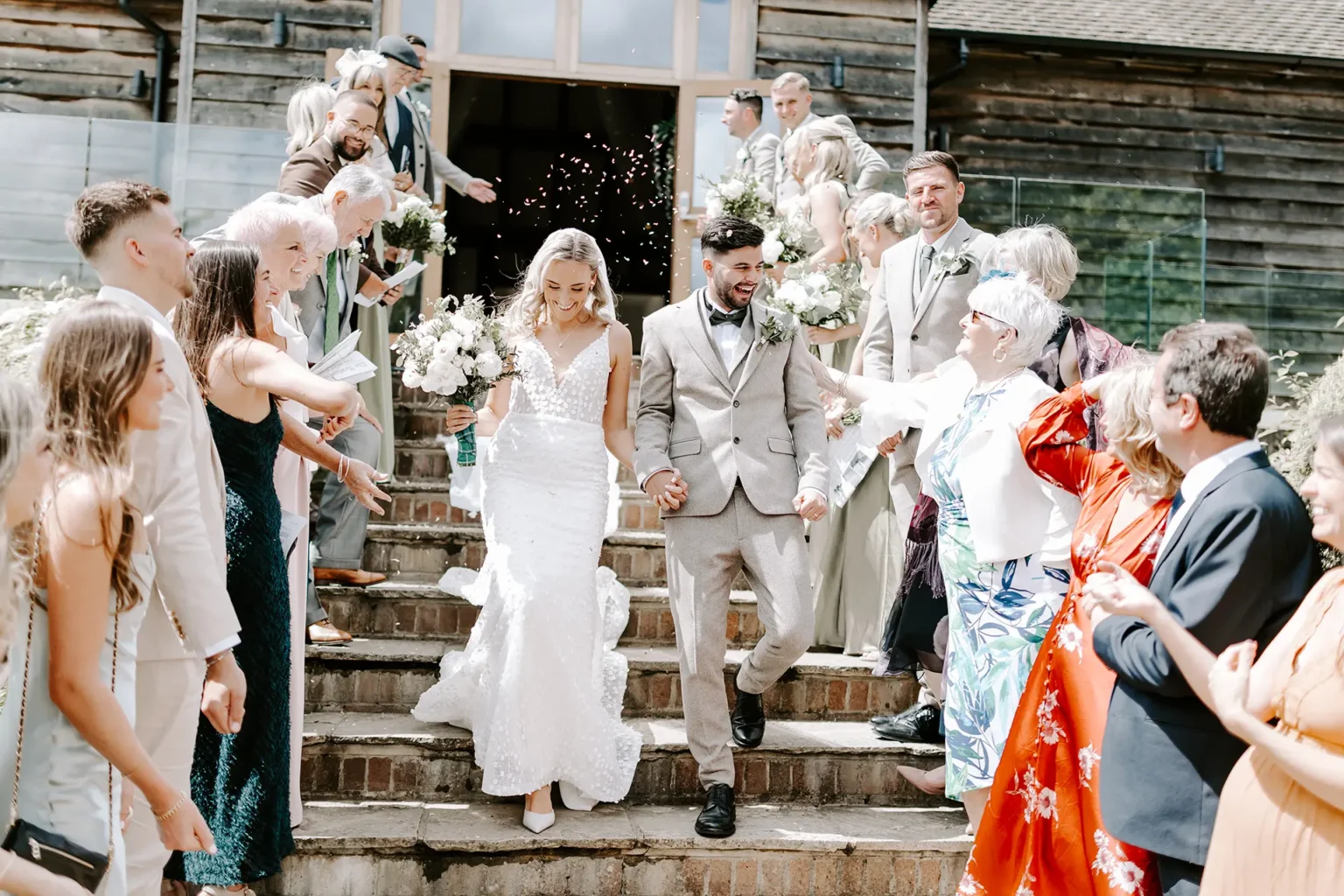 Brookfield Barn wedding confetti