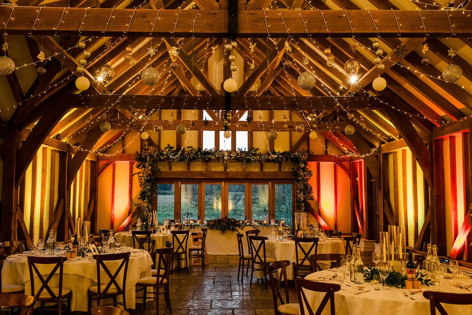 Brookfield Barn wedding venue at christmas