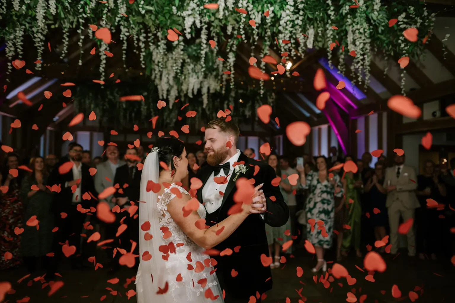 Brookfield Barn winter wedding first dance